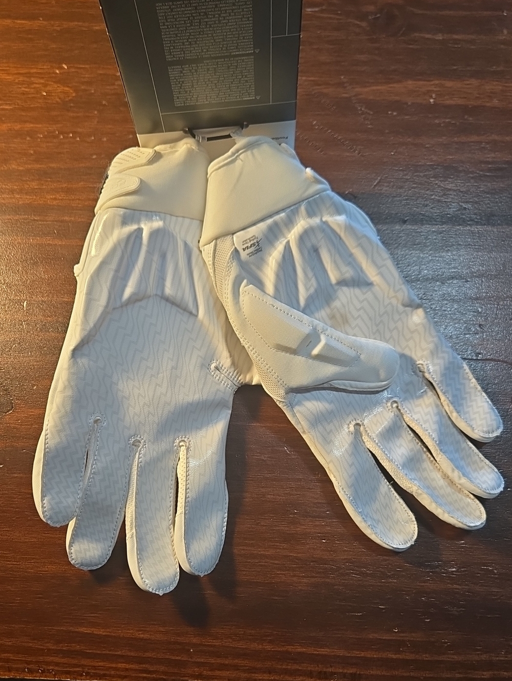 NWT! Mens Nike White Padded Football D-tack Gloves In Size Xxl - Picture 6 of 8